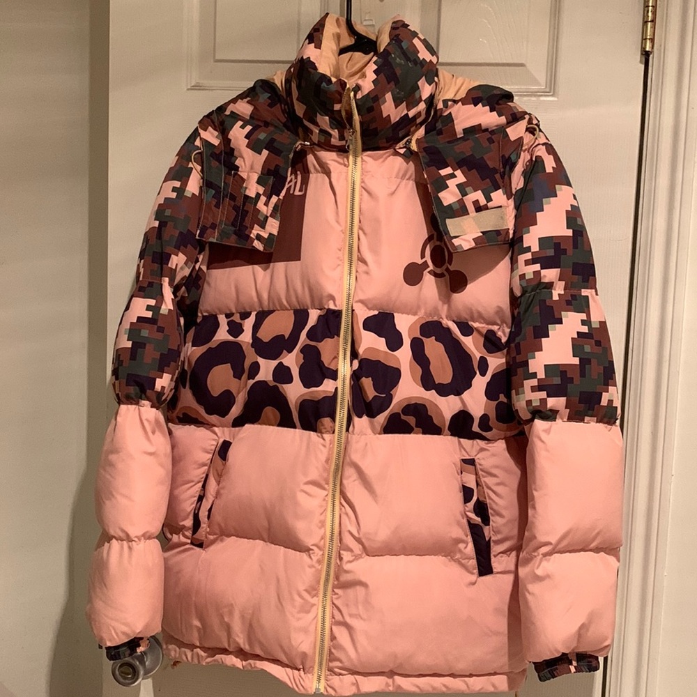 CBC puffer jacket camo & cheetah